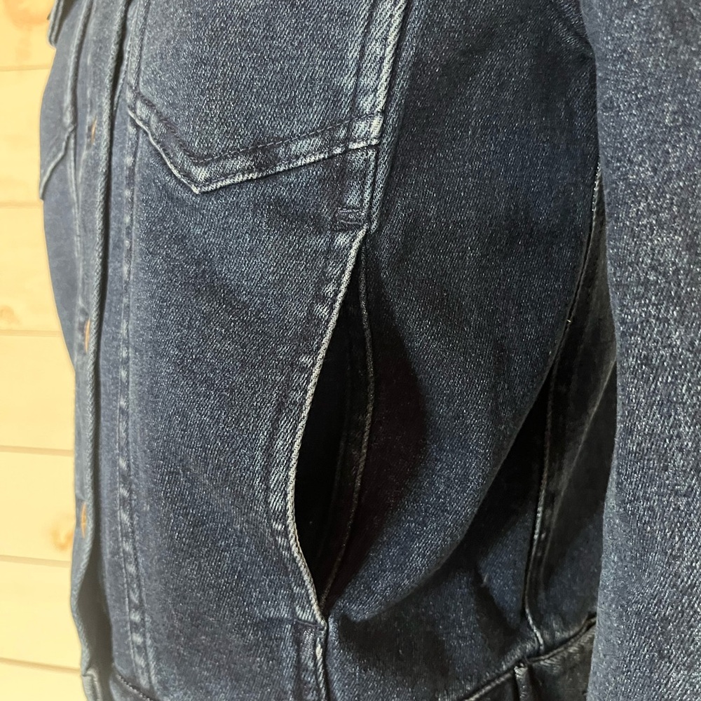 Draper James Ruffle Neck Denim Jacket - Picture 6 of 10